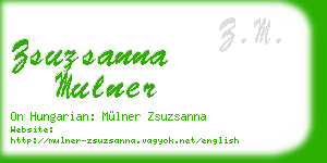 zsuzsanna mulner business card